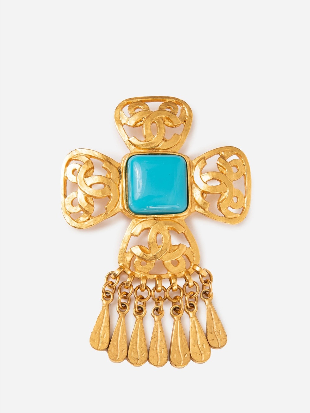 Pre-Owned Chanel 1995 Dangling CC Brooch
